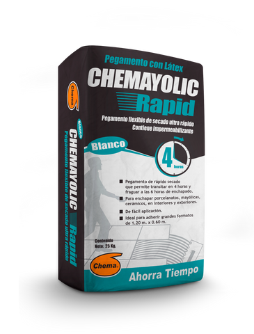 CHEMAYOLIC RAPID (25 kg) Adhesivo Cementicio de secado rapido (C2F)